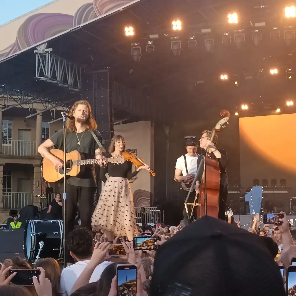 The Lumineers on their Brightside tour 2023. Halifax, The Piece Hall