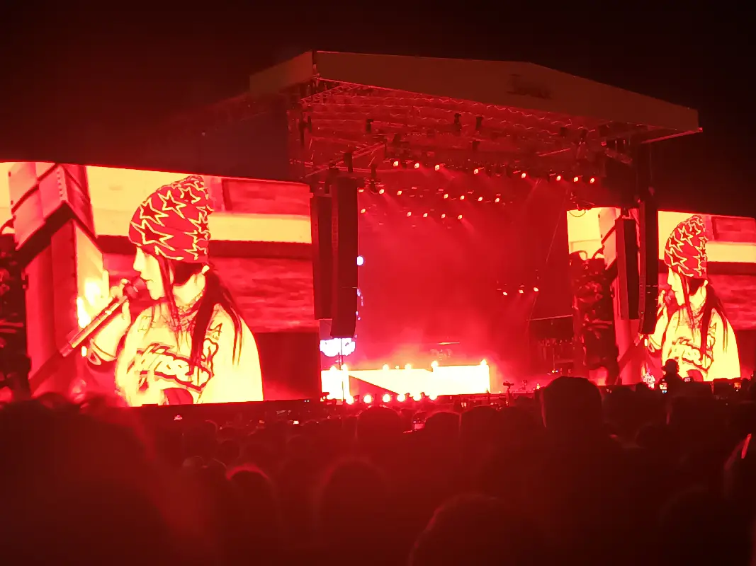 Billie Eilish live at Leeds fest 2023